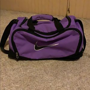 Small purple nike duffel